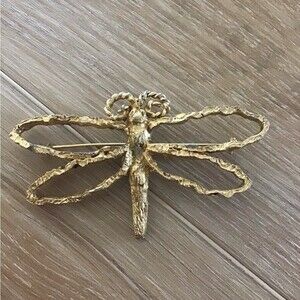 Vintage JOY Dragon Fly Brooch 1960